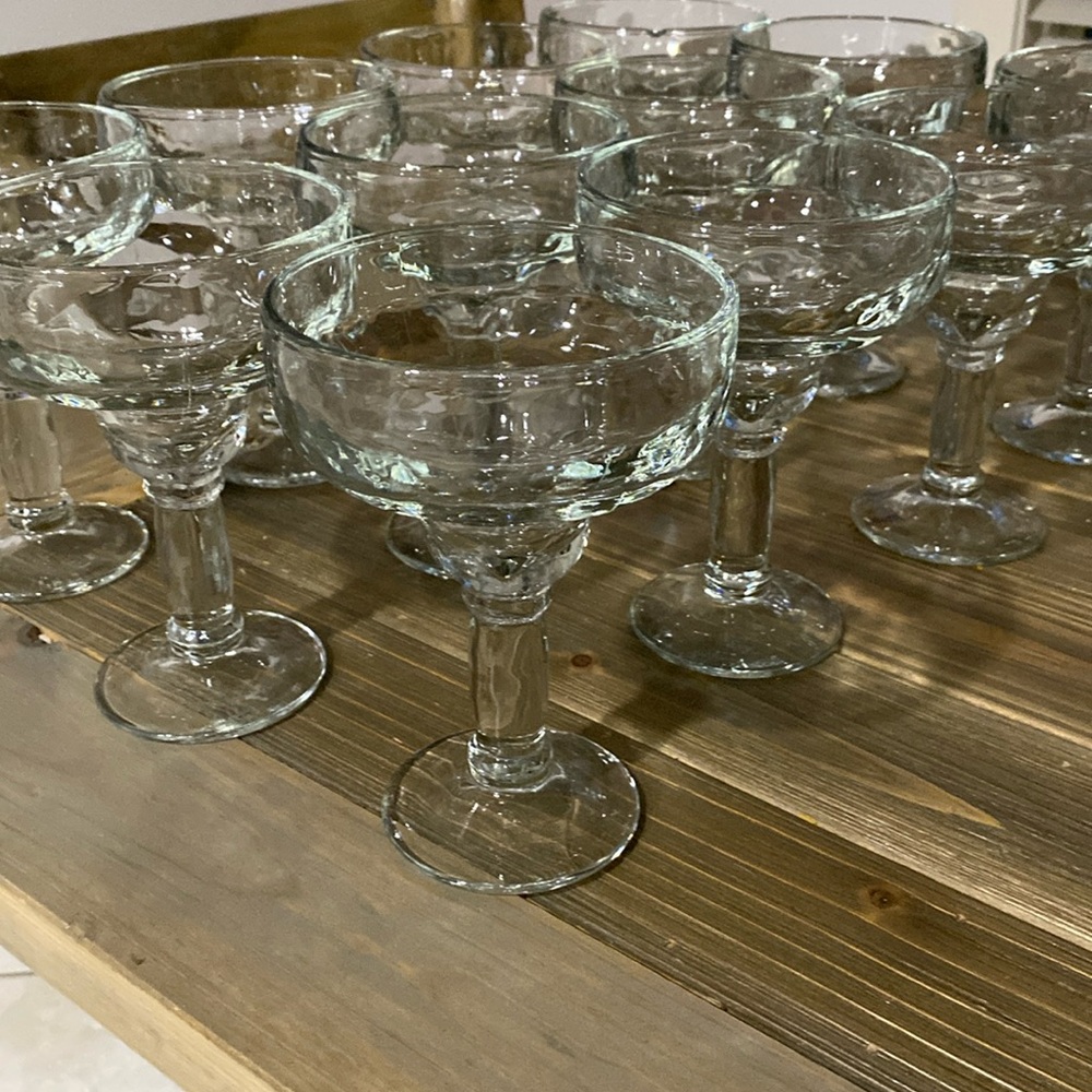 brand new margarita glasses (PACK OF 13)